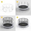 REBEL ACTIVE TRAMPOLINA PRO 8FT/244CM, SIATKA, DRABINKA RBA-8001